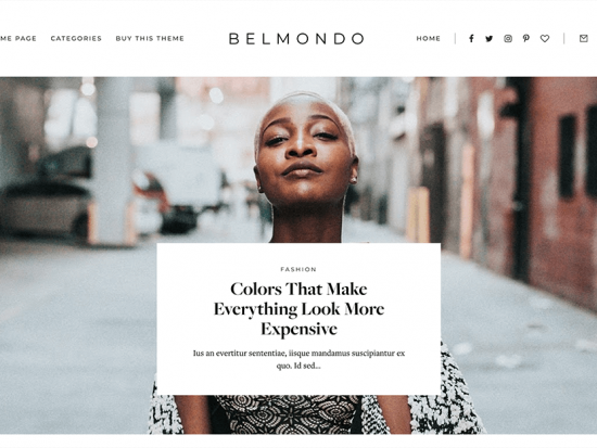 feminine blogger template