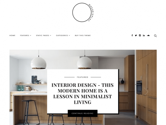 minimalist blogger template