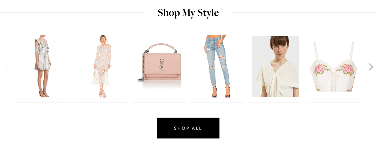 shop my style blogger widget